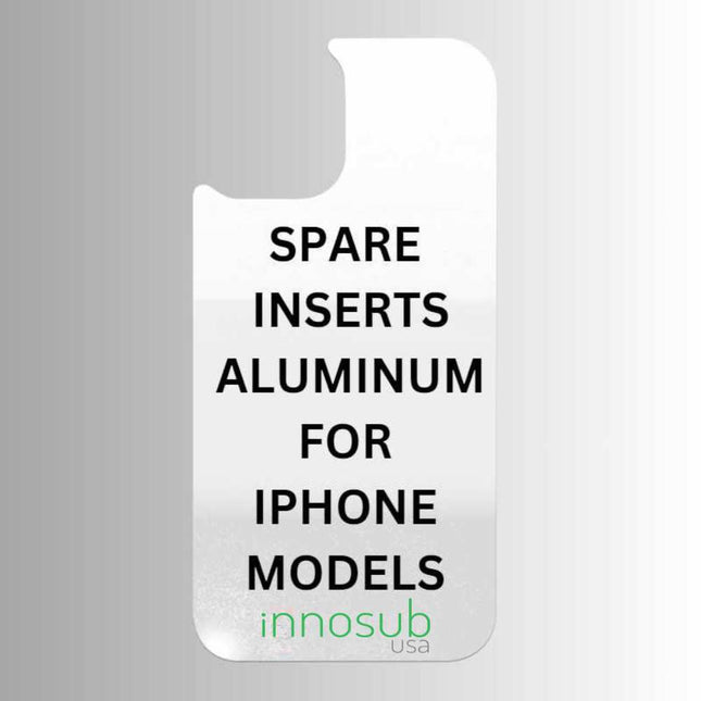 White Spare Aluminum Inserts for Sublimation Cases Compatible with iPhone - All Models